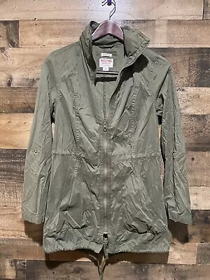 Mossimo Anorak Jacket Zip Hood Womens Green Small • $22.50