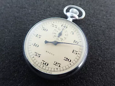 48mm Breno Meylan Stop Watch Pocket Watch - Runs But Hands Wont Move  • $40