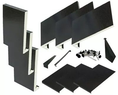 £12.53 • Buy Black Ash UPVC Fascia / Cover / Soffit / Capping Board / Cill 5 Metres 