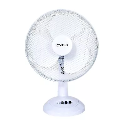 New! 12  3 Speed Oscillating Free-standing Cooling Desk Table Fan • £16.99