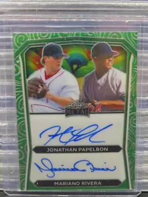 2024 Leaf Metal St Pattys Day Jonathan Papelbon Mariano Rivera Rainbow Auto #3/3 • $1.30