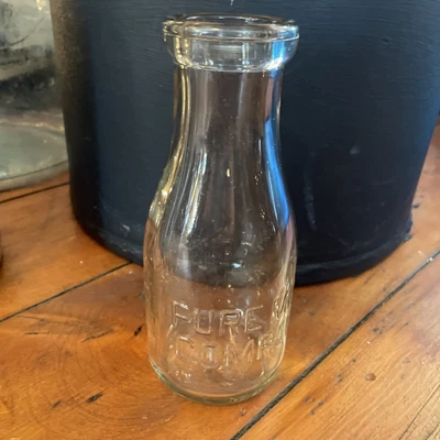 $10 • Buy 1 Pint  Registered Steubenville, Ohio Pure Milk Company Milk Bottle  Embossed
