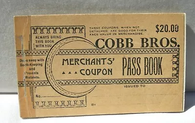 1915 Globe Miami Arizona (gila Mining) Cobb Bros Grocery Rare Scrip Token Book • $44.95