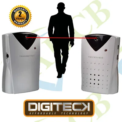 L6B WIRELESS Alert IR INFRARED BEAM Motion SENSOR Door Alarm Detector Sleep Walk • $43.13