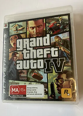 GRAND THEFT AUTO IV GTA 4 Playstation 3 PS3 Complete Game VGC Map & Guidebook • $15.50