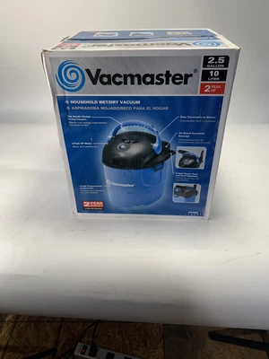 $69.99 • Buy Vacmaster, VP205, 2.5 Gallon 2 Peak HP Portable Wet/Dry Shop Vacuum, Blue 