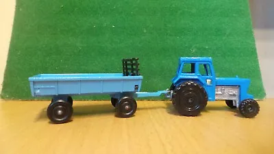 Matchbox 900 Series Twin Pack Tp-11 Ford Tractor & Light Blue Hay Trailer • £5.99