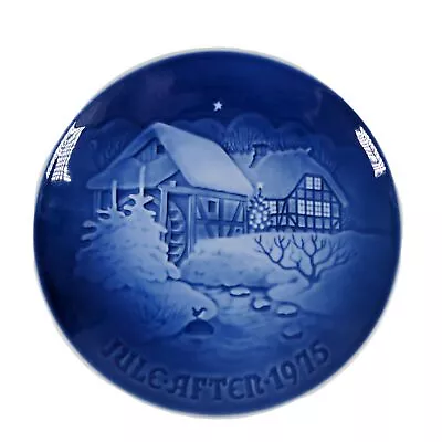 Vintage 1975 B&G Copenhagen Plate Jule After Christmas Old Watermill Denmark • $10