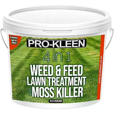 4 In 1 Weed And Feed Lawn Treatment With Moss Killer - Fertilises Grass (2.5Kg) • £22.34