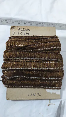 Brown/ Bornze Fabric Trimming For Upholstery Or Costuming Haberdashery Stock • £1.25