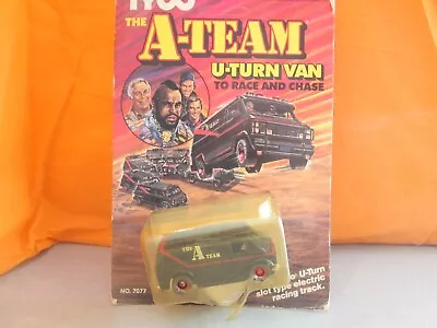 Vintage TYCO A-Team U-Turn Van UNPUNCHED CARD HO Slot Car NIP NOS • $36