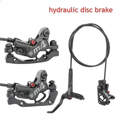 MTB Hydraulic Brakes 4 Pistons Bicycle Brakes Caliper Rotor 160mm Disc Brake • $57.12