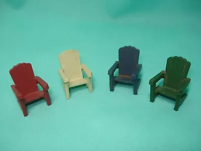 Adirondack Chairs--4 Pieces---dollhouse--1:48th Scale • $14.99