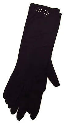 £3.49 • Buy Full Finger Long Black Hand Gloves Opera Islamic Muslim Evening Burlesque Women 