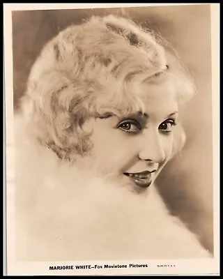 Hollywood Beauty MARJORIE WHITE STYLISH POSE 1920s STUNNING PORTRAIT  Photo 707 • $89.99