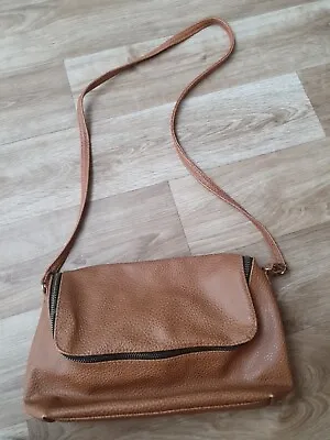 H&M Faux Leather Ladies Cross Body Handbag Tan Colour. Good Condition. • £1.99