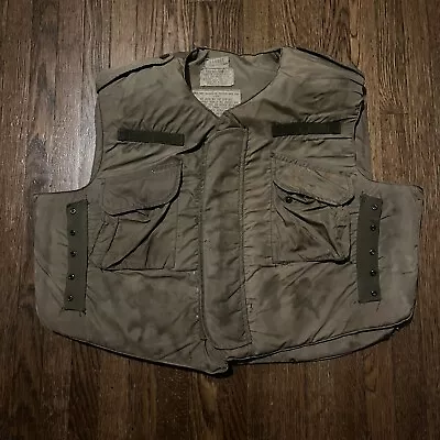 1955 Korean Vietnam War Era M-1952A US ARMY FLAK VEST Fragmentation Jacket XL • $250