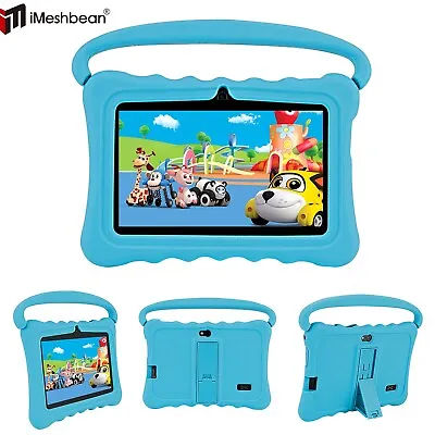 7inch Tablet PC For Kids Quad-Core Dual Cameras Android 9 WiFi Bundle Case 64GB • $44.99