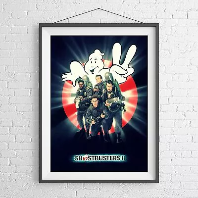 GHOSTBUSTERS 2 ORIGINAL CLASSIC MOVIE POSTER PICTURE PRINT Size A5 To A0 *NEW** • $9.95