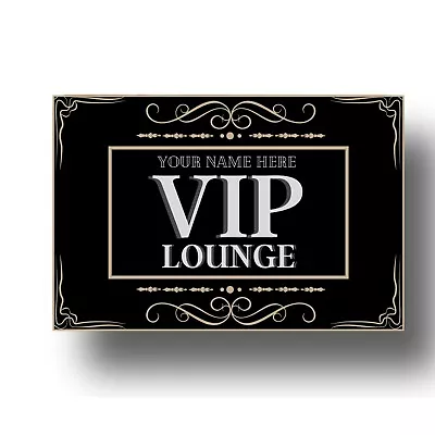 £5.99 • Buy Custom VIP Door Sign Club Decor Bar Home Room Wall Art Man Cave Plaque Shed Gift
