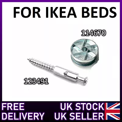 114670 123491 Ikea Malm Essentric Cam Wheel Genuine Spare Replacement Parts 2 4  • £2.95