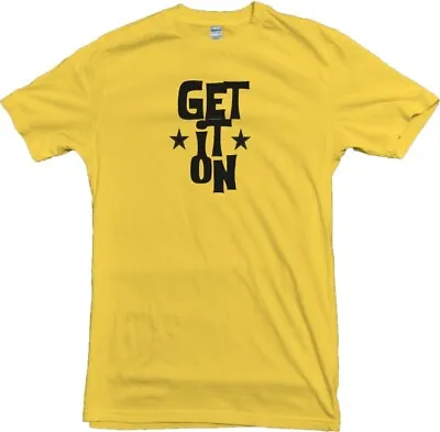 'Get It On' T-Shirt - Retro 70s Glam Rock Trex Marc Bolan Various Colous • £19.99