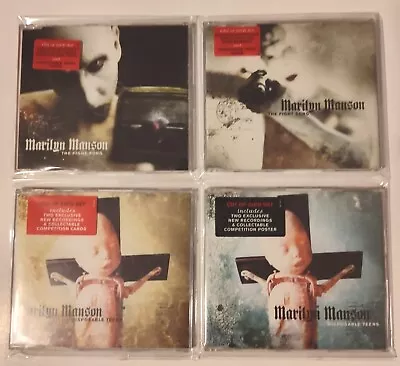 Marilyn Manson The Fight Song & Disposable Teens CD Singles Rare Imports • $135