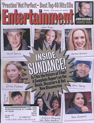 Entertainment Weekly Magazine #525 Feb 11 2000 Matt Damon Calista Flockhart • $4.99