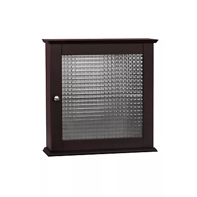 Bathroom Medicine Cabinet Glass Door Wall Mounted Storage Espreso • $59.99