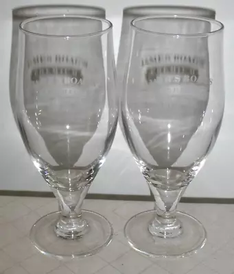 2 James Boag's Premium Sturdy Hotel Quality Stem Beer Glasses 16.5cm High 300ml • $44.99