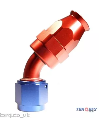£12.49 • Buy AN -6 (AN6) 45 Degree Teflon Fuel Hose Fitting 