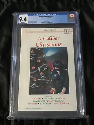 A Caliber Christmas #1 CGC 9.4 NEAR MINT WHITE Pages J O'Barr Crow Early Cover! • $125