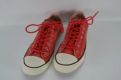 Converse All Star Unisex - Canvas Red Low Top Shoes - UK Size 10 - VGC • £30