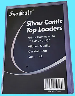 1 PRO SAFE SILVER COMIC TOPLOADER 7-1/4 X10-1/2  Regular Holder Thick Storage  • $9.49