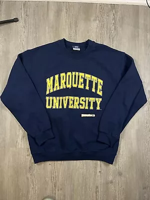 Vintage Marquette University Blue Crewneck Sweatshirt Mens Size M Mv Sports • $22.50