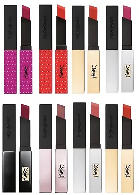 Yves Saint Laurent Rouge Couture Slim GlowLeatherVelvetSheer Matte Lipstick • £16