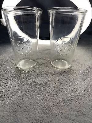 Rare Vintage Libbey Embossed Set Of 2 Chicken Drinking Glasses • $19.99