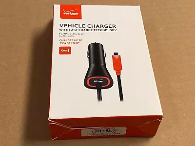 Genuine Verizon New Fast Micro USB Car Charger Vehicle Original Quality MicroUSB • $1.95