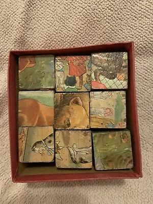 Vintage Wooden Block Jigsaw Puzzle. VERY OLD! With Box • £9.99