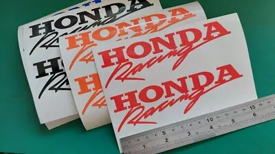 Honda Racing X 2 Fairing Stickers / Decals Red • £4.20