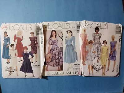 Vtg Lot 3 McCalls Patterns Size 8 80s Fashions # 4319 # 4744 # 4498 Retro Dress  • $9.99