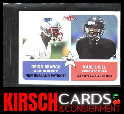 Kahlil Hill / Deion Branch 2002 Fleer #281 Minis #/125 • $14.99