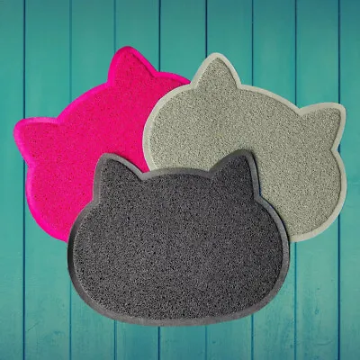 £4.49 • Buy New Pet Feeding Mat Cat Shape Small Dog/Puppy/Cat/Kitten Food Bowl Place Mat UK