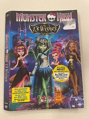 Monster High 13 Wishes - Dvd Sized - Slip Cover Only No Disc • $2.91