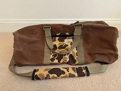 Old Enfield Supply Co. Large Duffel Bag - Brush Brown Waxed Canvas/Vintage Camo • $39.99