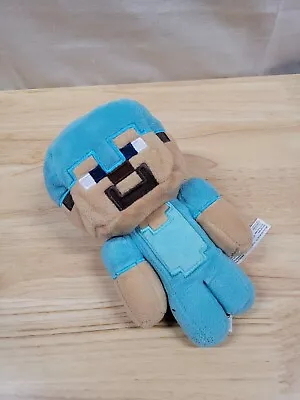 Minecraft Plush Steve Diamond Armor Blue Outfit Mojang Jinx Figure • $7.43