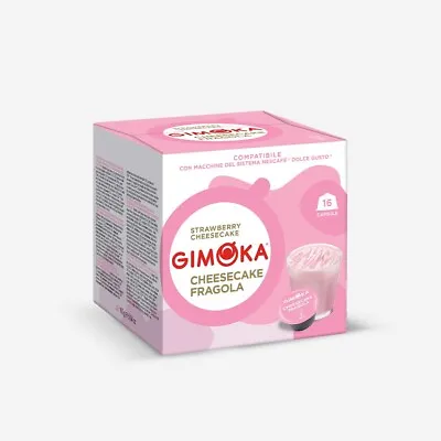 GIMOKA Dolce Gusto Strawberry CHEESECAKE Drink Pods 16ct. /1 BOX  SHIPS FREE • $16.99