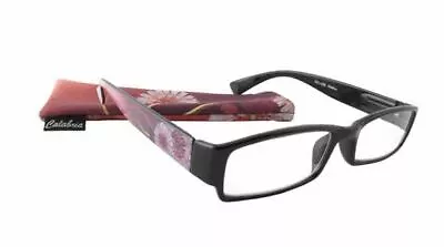 VIP Calabria 761 Designer Reading Glasses W/Matching Case 45 Color&Power Choice • $14.95