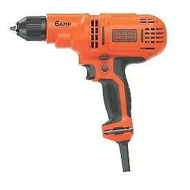 BLACK+DECKER 6.0 Amp 3/8 In. Electric Drill/Driver Kit - DR340C • $39.99