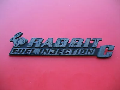 75 76 77 78 79 80 81 82 83 84 Vw Rabbit C Rear Emblem Logo Badge Sign Used 11313 • $19